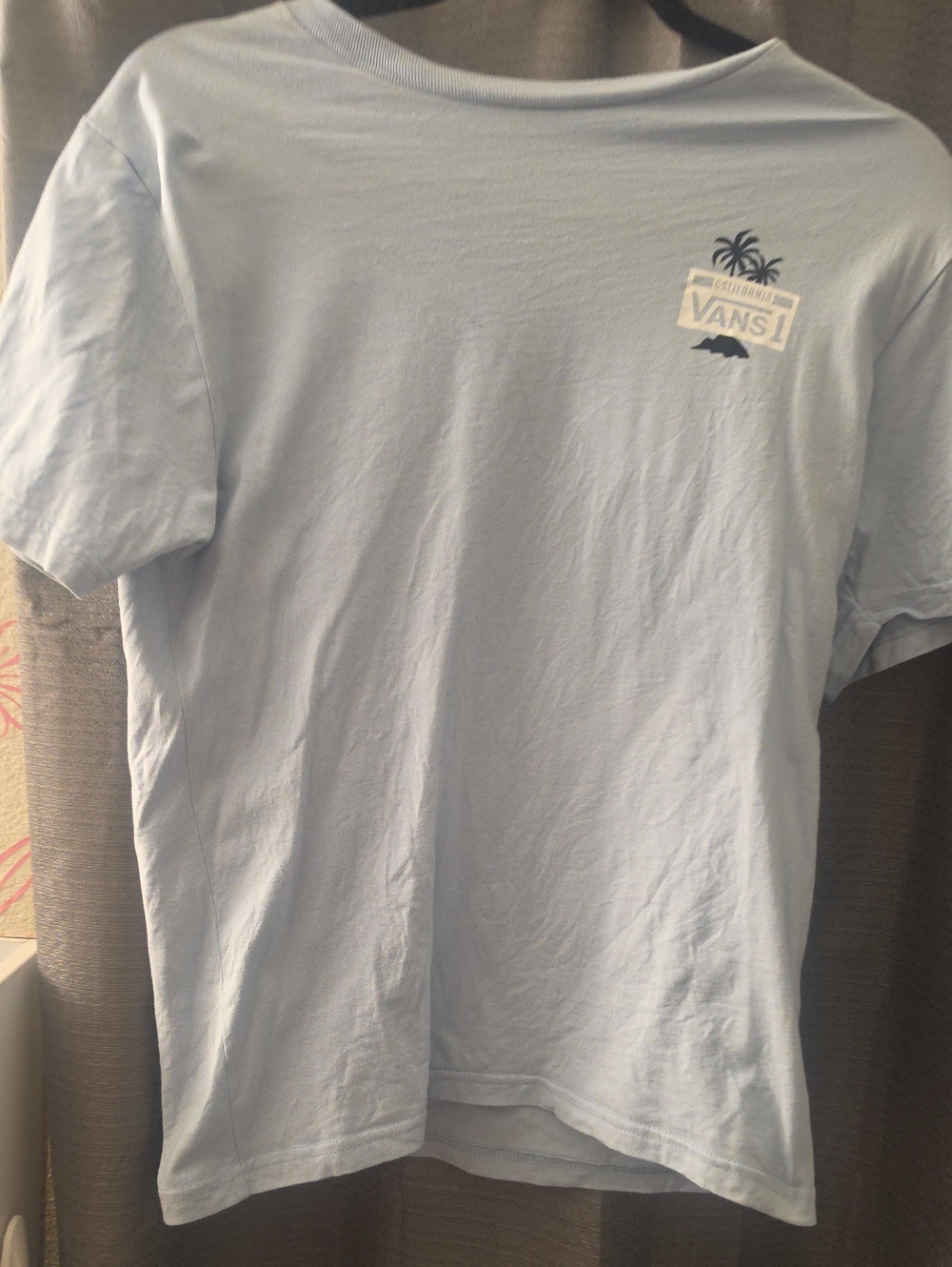 Vans Womans Light Blue Logo Tee